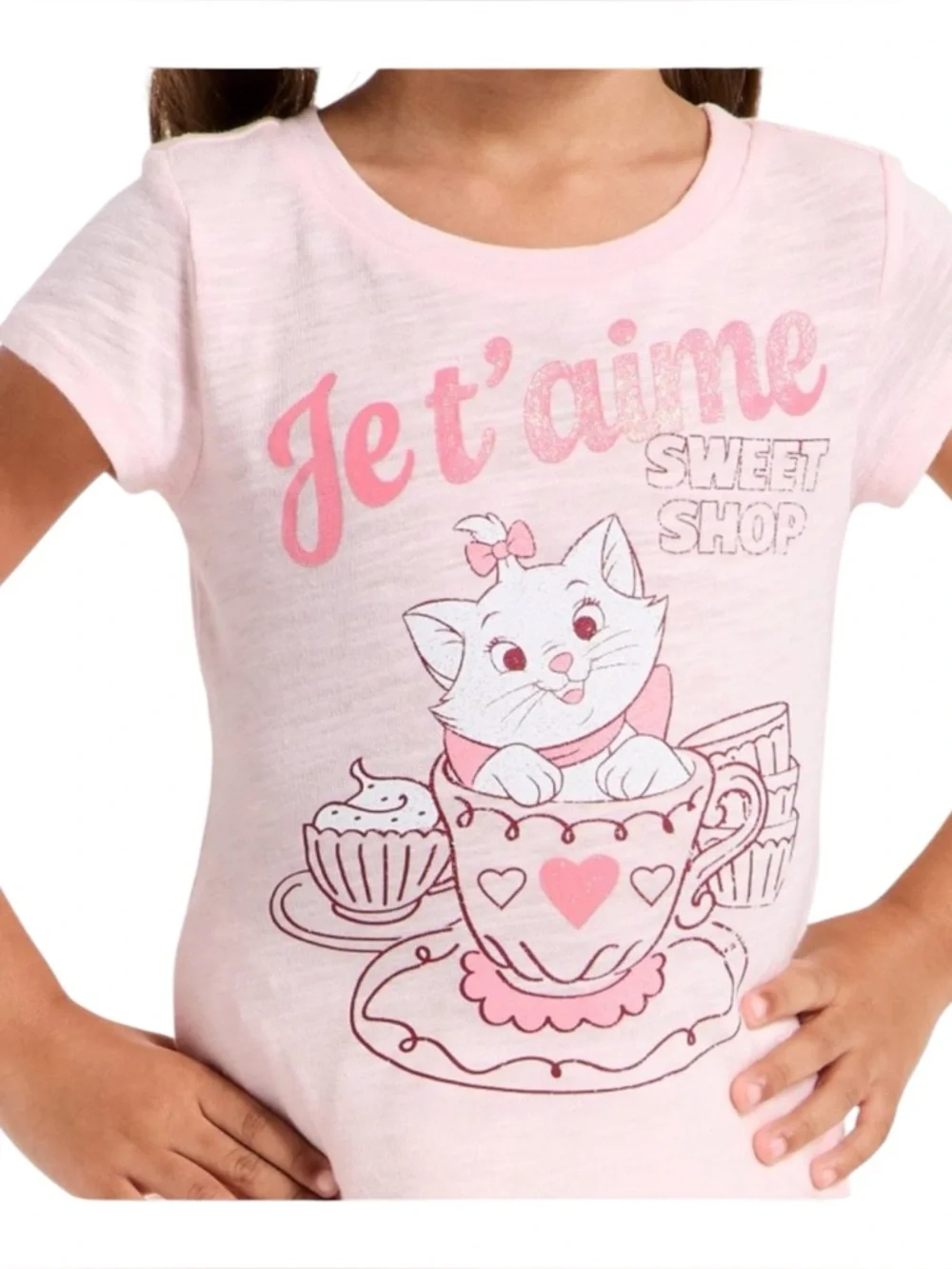 Toddler Girls' Disney Marie Sweet Shop Short Sleeve Graphic T-Shirt